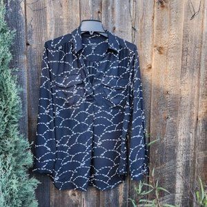 Ann Taylor camp shirt, L